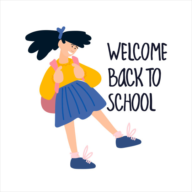 女学生写书法