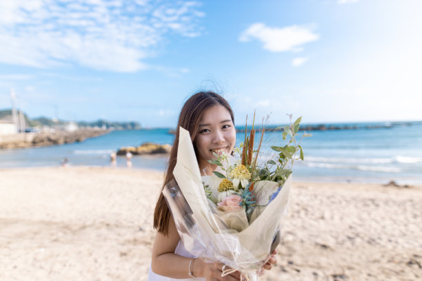 浅蓝色海洋婚礼