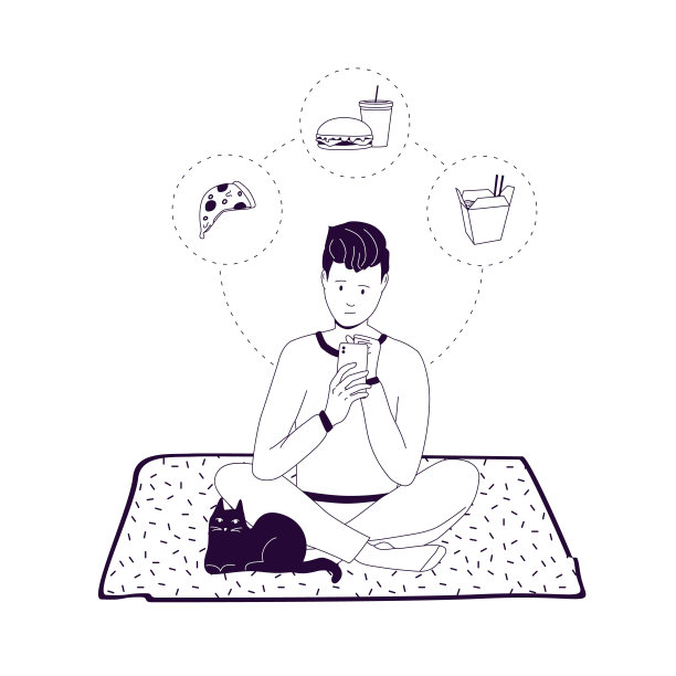 中餐店卡通形象