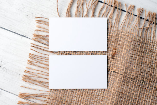 银色名片模板公司名片