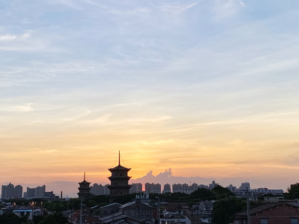 泉州地标剪影天际线