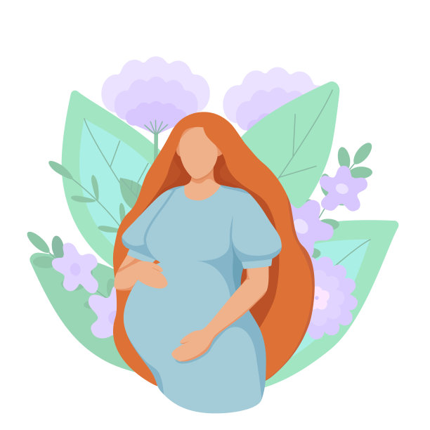 母婴婴儿绿叶logo