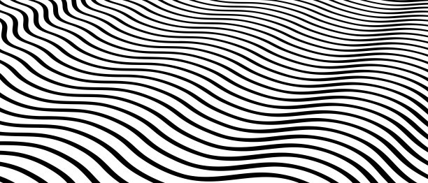 简单条纹动感曲线波浪