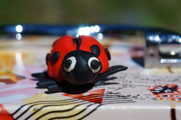 发光眼睛生物特写