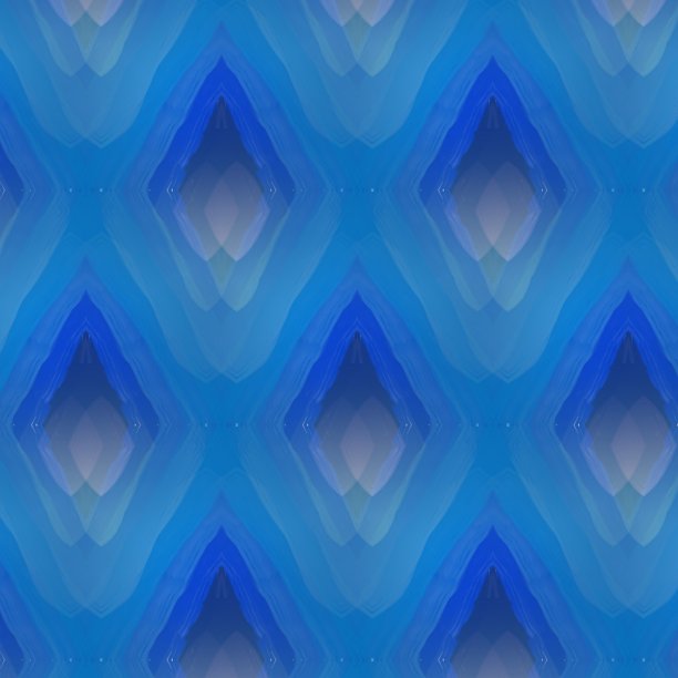 蓝调几何图案无缝背景