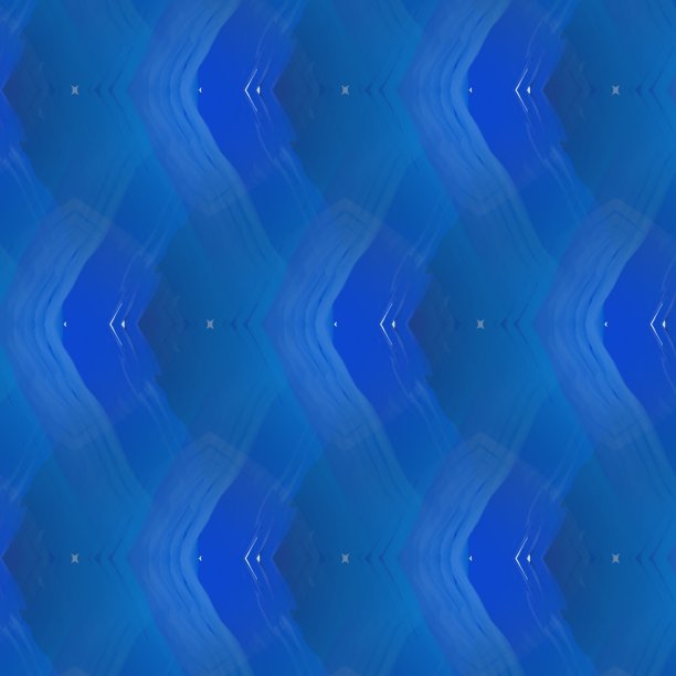 蓝调几何图案无缝背景