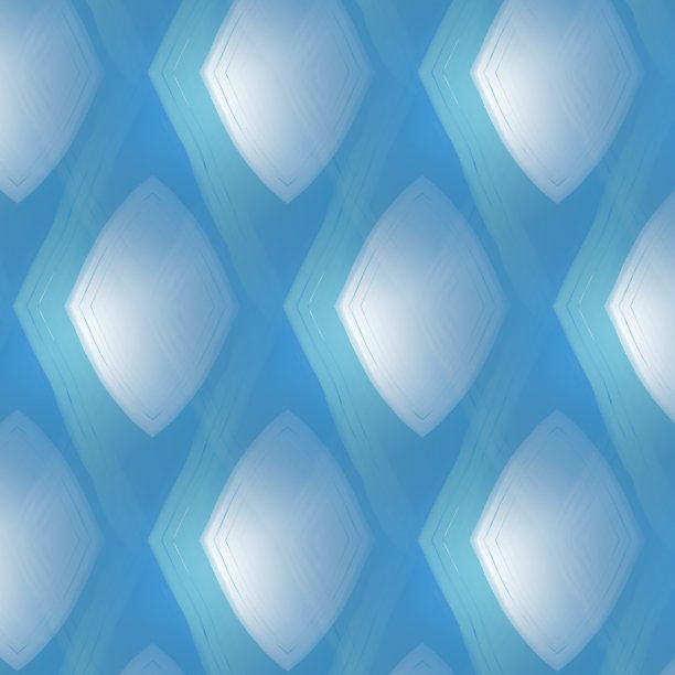 蓝调几何图案无缝背景