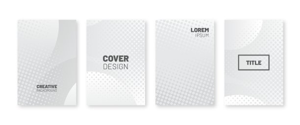 灰色圆形底纹封面