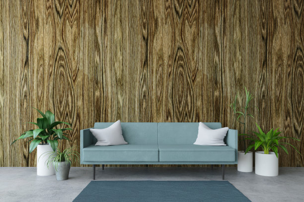 芭蕉叶沙发背景