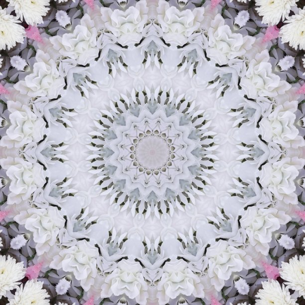 精美对称圆形花纹图案