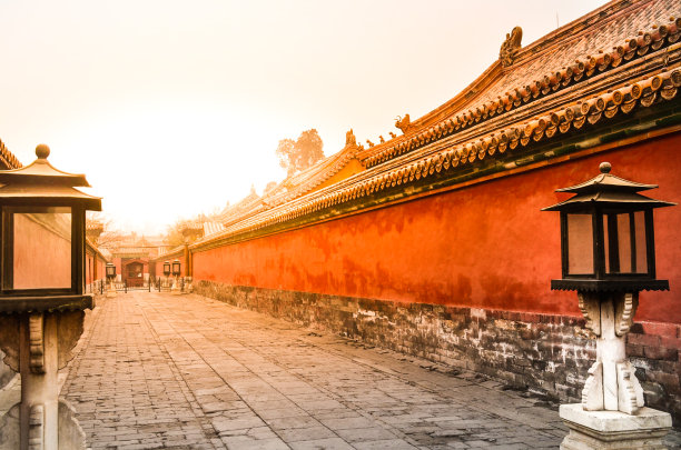 北京故宫秋色的风景