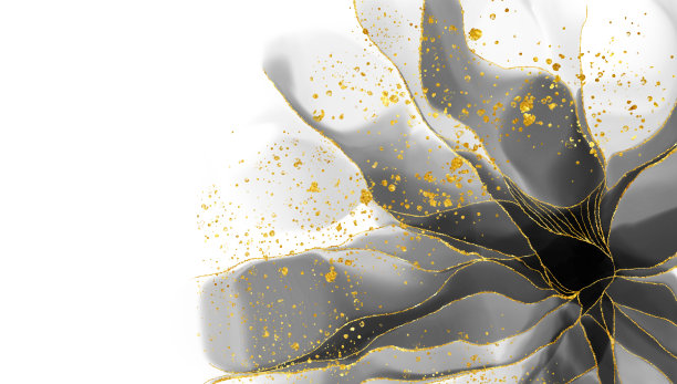 水彩抽象花卉背景图案