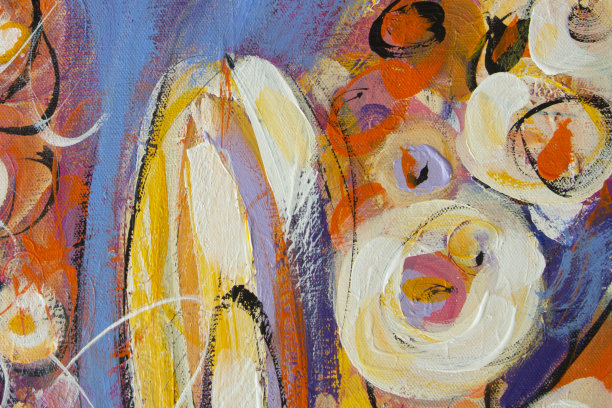 花卉蝴蝶装饰画