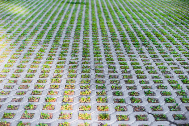 清新绿色方块背景图案