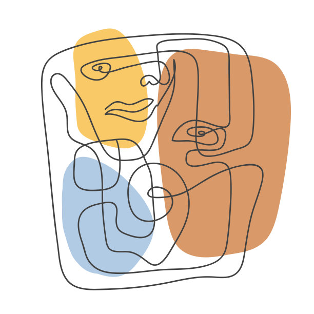 绘画插图,男性,现代