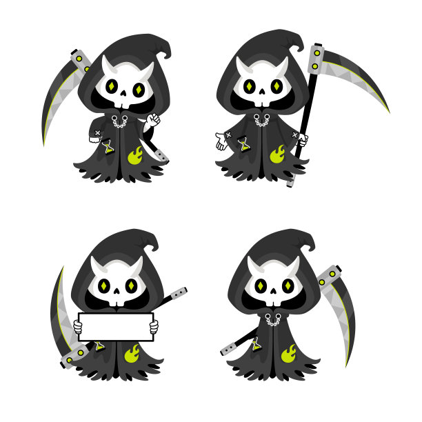 动态姿态卡通吉祥物造型