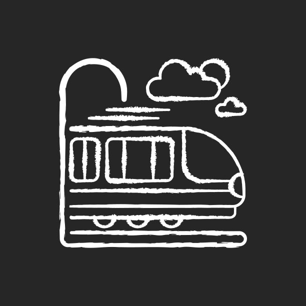 火车动车高铁高速logo标志