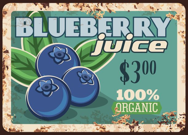 蓝莓宣传海报
