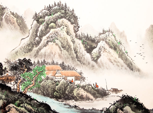 中国风水墨山水画