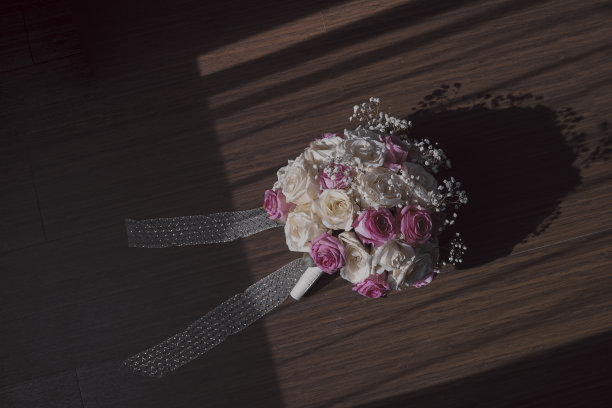 红色婚礼花艺素材