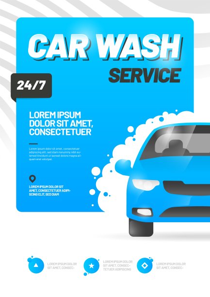 洗车创意广告