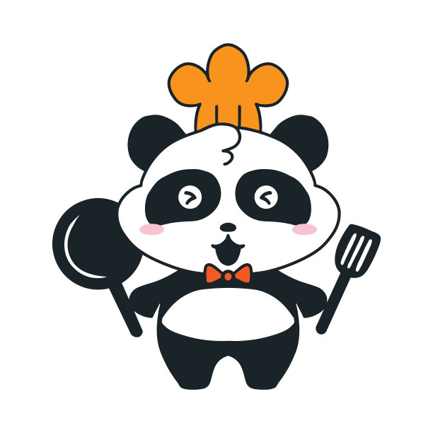 熊猫厨师logo