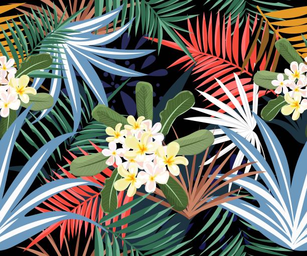 绚丽几何花纹无缝图案