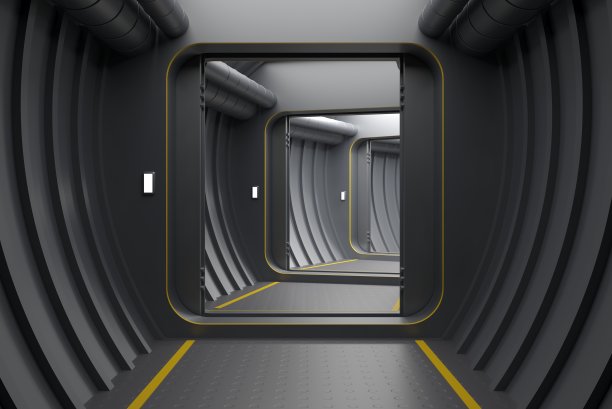 科技门头长廊隧道
