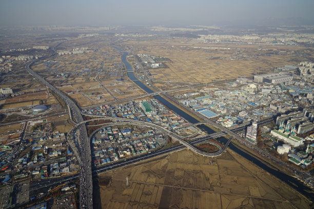 航拍韩国仁川