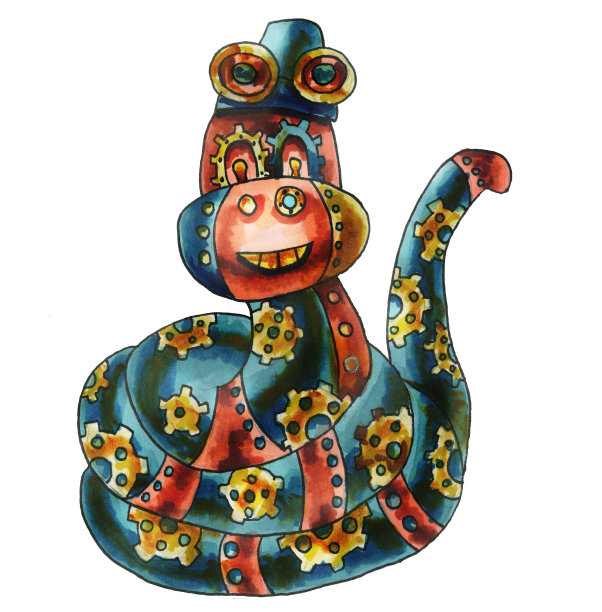 2025,可爱的,水彩画颜料