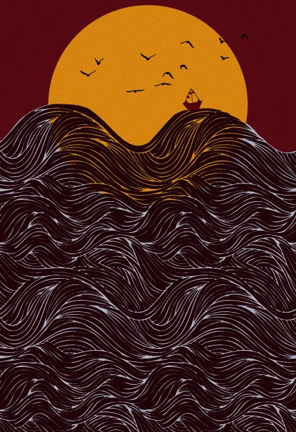 印尼水彩印尼插画