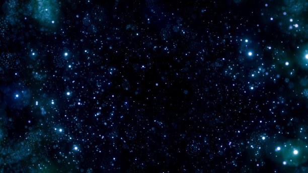 繁星点点蓝色动态宇宙