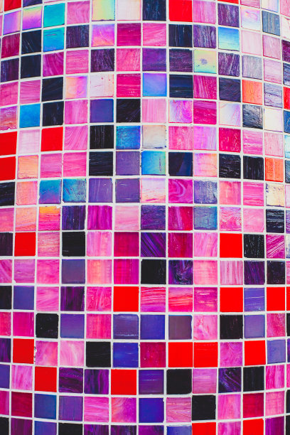 淡紫色格子图案背景素材