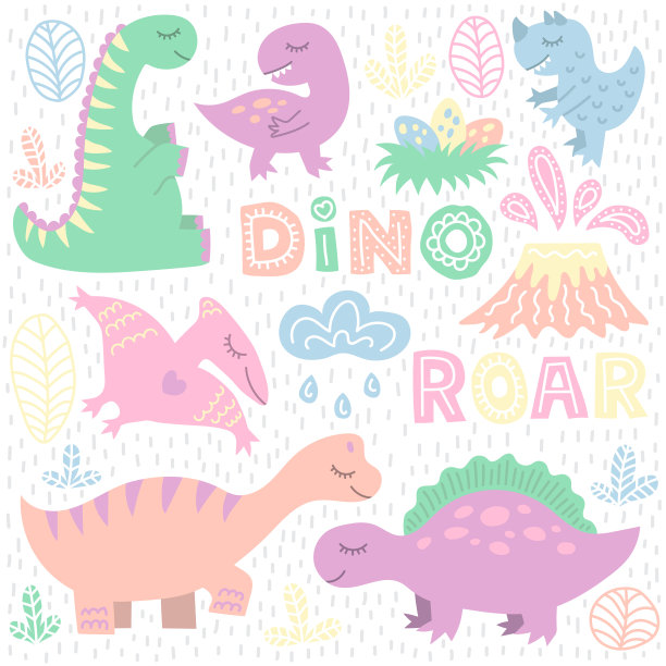 小恐龙贴纸