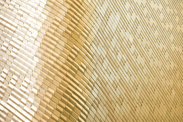 金色抽象格子纹