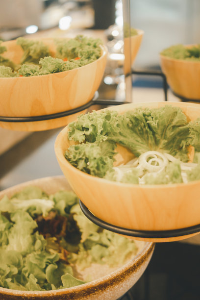 竖版健康食堂文化墙