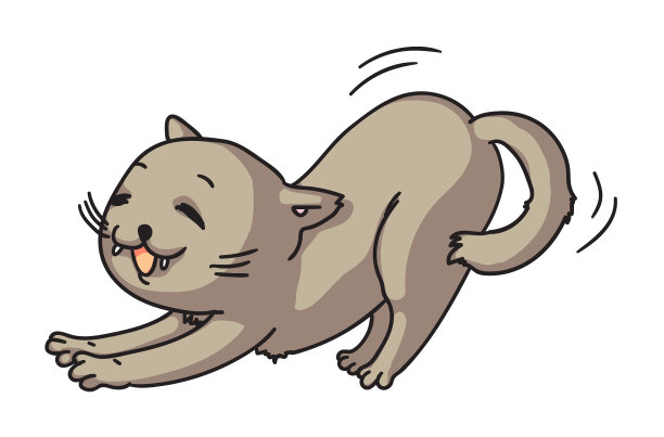 动态姿态卡通吉祥物造型