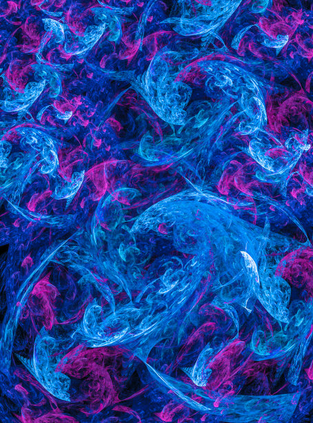 炫彩流动的火焰抽象图案