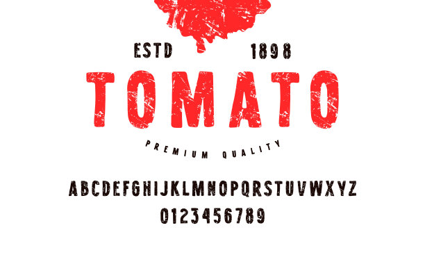 番茄酱海报字体