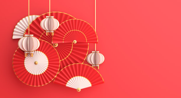 中过年海报底纹