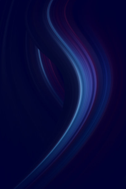 蓝色动感飘逸线条背景图