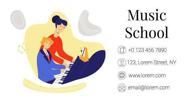 儿童艺术培训音乐名片