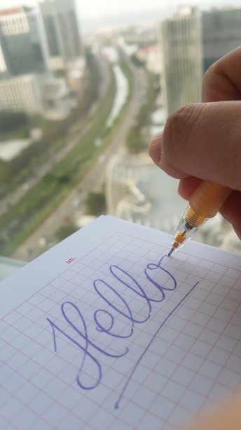 手写,人的手,消息