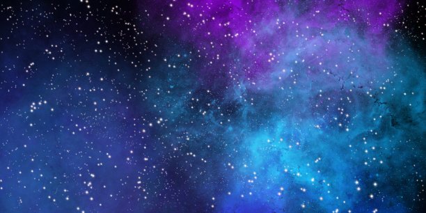 繁星点点蓝色动态宇宙