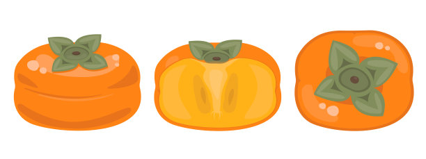 柿子矢量图