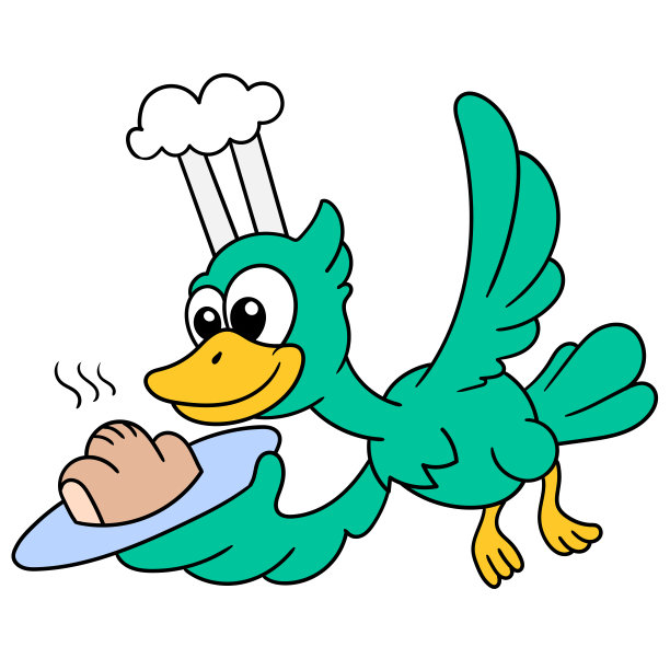 鸭子卡通厨师