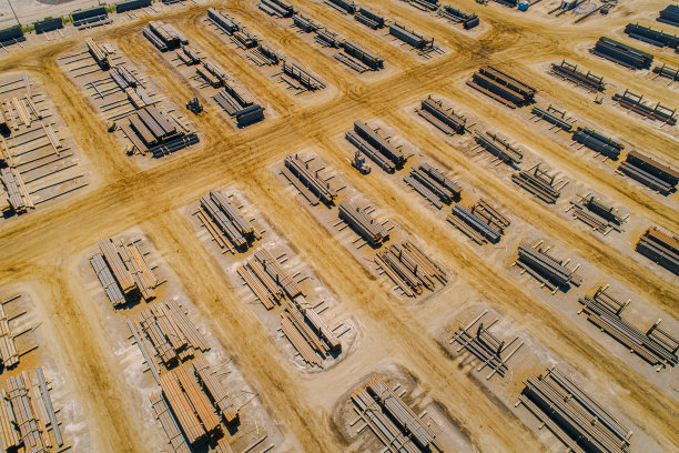 钢结构厂房鸟瞰图