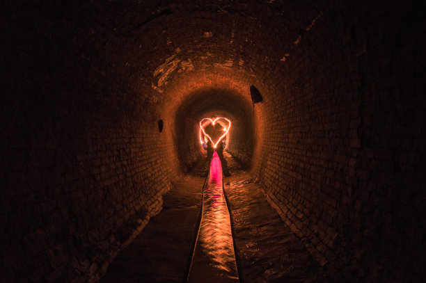 灯光隧道浪漫灯光