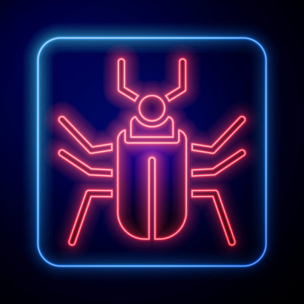 发光眼睛生物特写