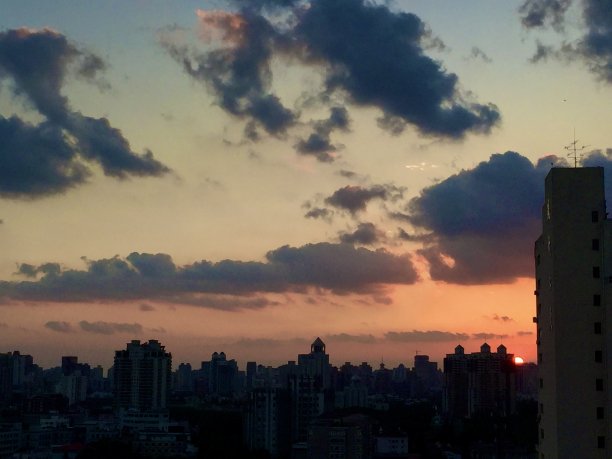 中国上海城市风光剪影